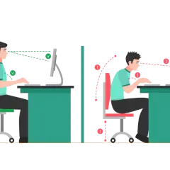 Prawidłowa postawa przy biurku to klucz do zdrowia. Zwróć uwagę na ergonomię, by uniknąć bólu pleców i oczu.