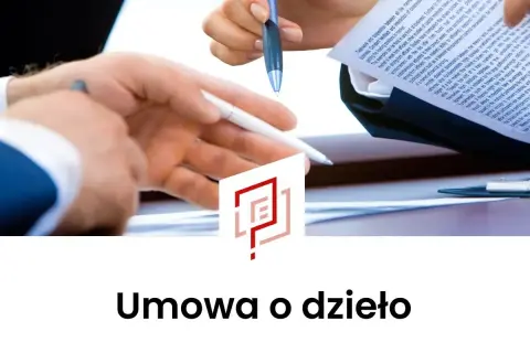 Podpisanie umowy o dzieło. Dyskutowanie o szczegółach i podatkach związanych z realizacją projektu.