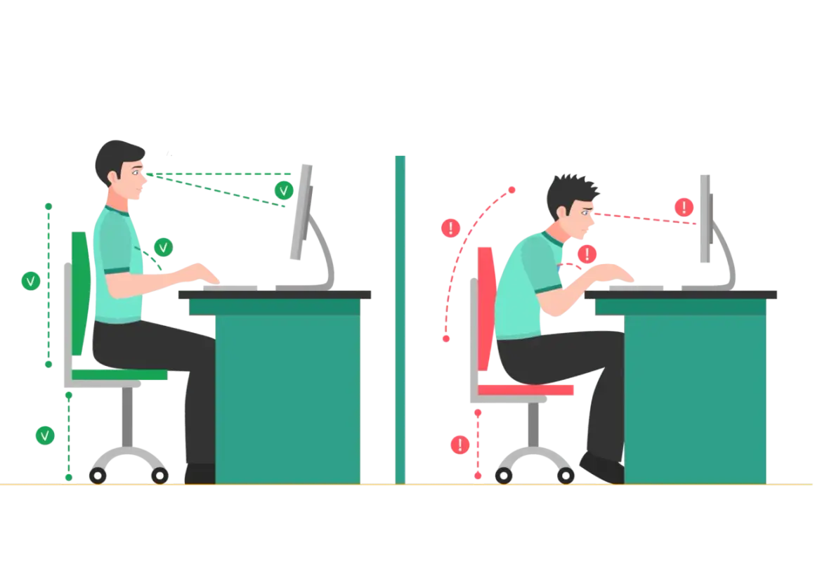 Prawidłowa postawa przy biurku to klucz do zdrowia. Zwróć uwagę na ergonomię, by uniknąć bólu pleców i oczu.