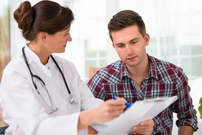 Wizyta u lekarza, rozmowa z psychiatrą, konsultacja medyczna
